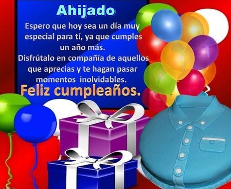 Ahijado feliz cumpleaños!