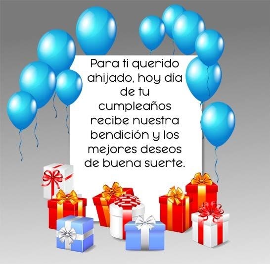 Ahijado feliz cumpleaños!