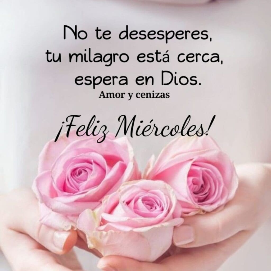 feliz miercoles bendiciones